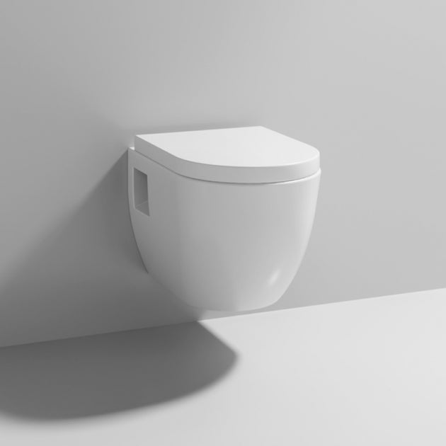 Vast Wall Hung Toilet With Luxury Soft Close Seat Options - White