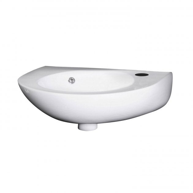 Sydney Rounded Wall Hung Basin - 350mm Wide - 1 TH - White