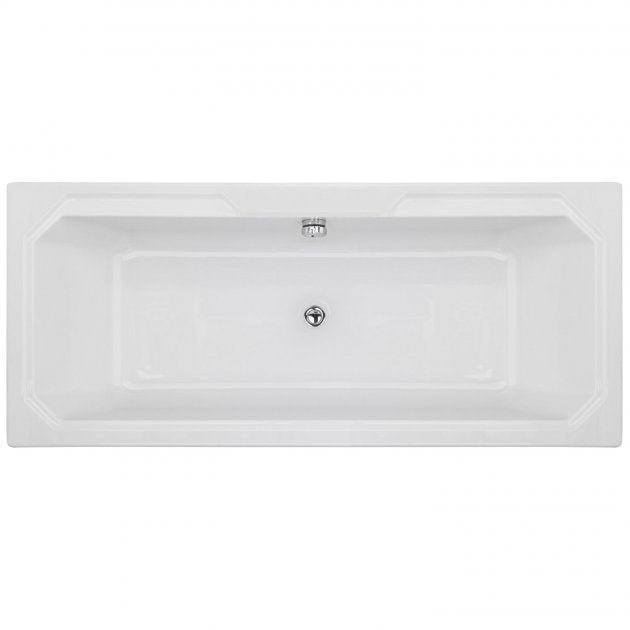 Elvora Rectangular Double Ended Bath With Legs - 1800mm x 800mm - White