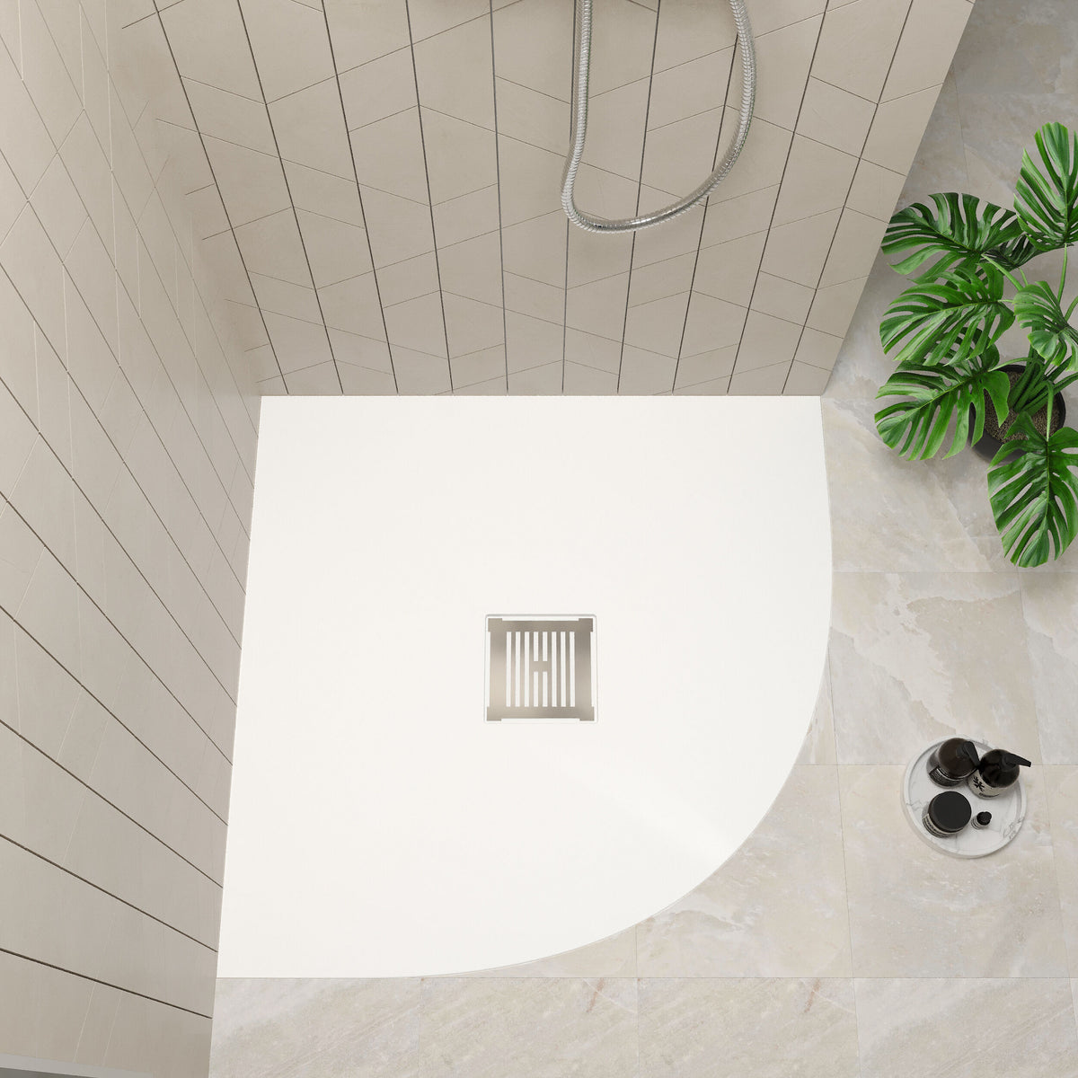 Bibe Slimline Quadrant Shower Tray