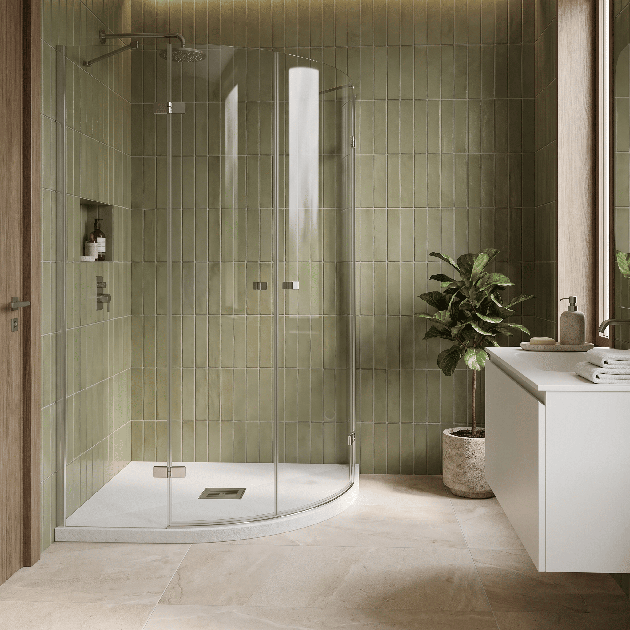 Bibe Slimline Quadrant Shower Tray