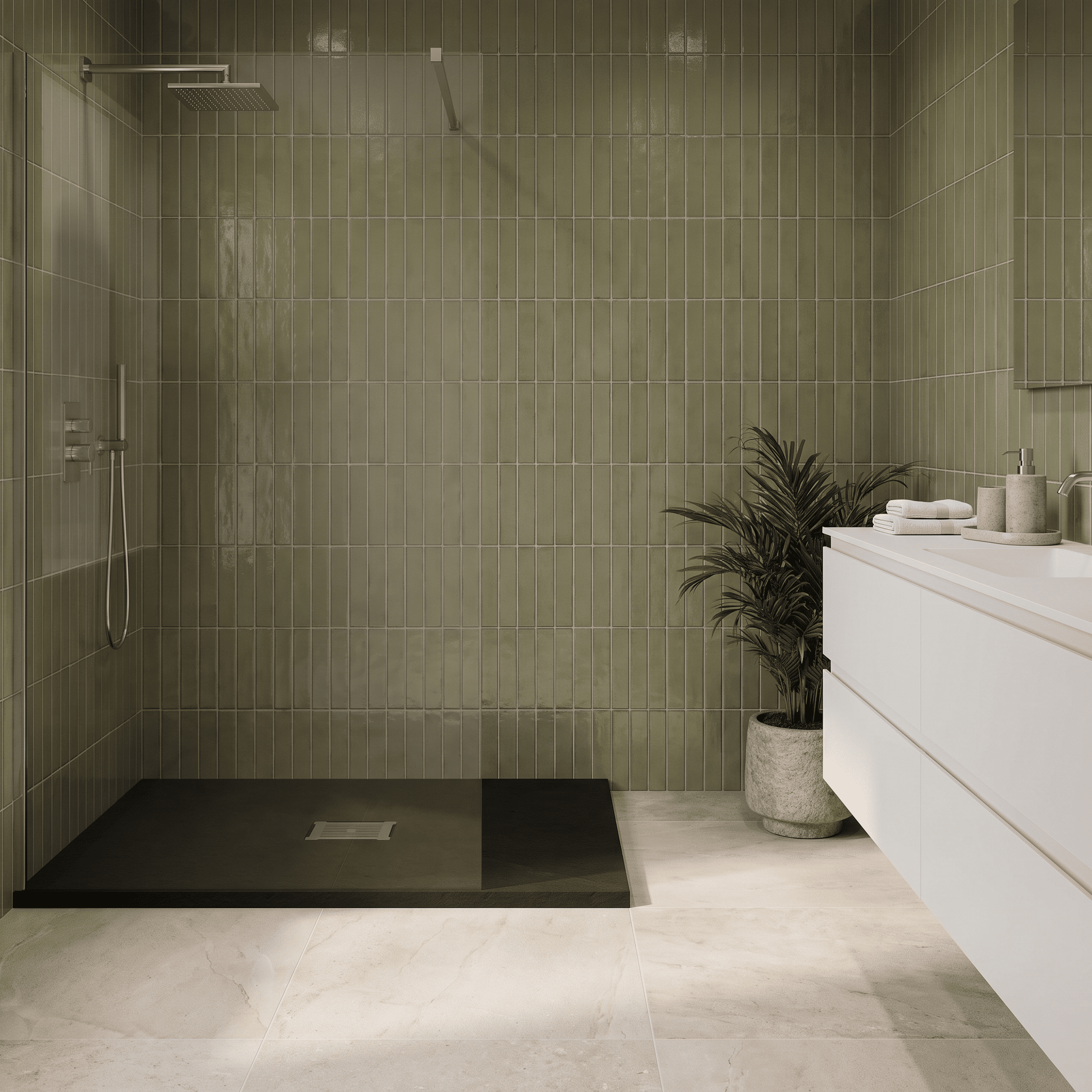 Bibe Slimline Square Shower Tray