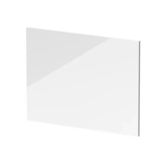 Kudos PVC Square Shower Bath End Panel - 700mm x 540mm - Gloss White