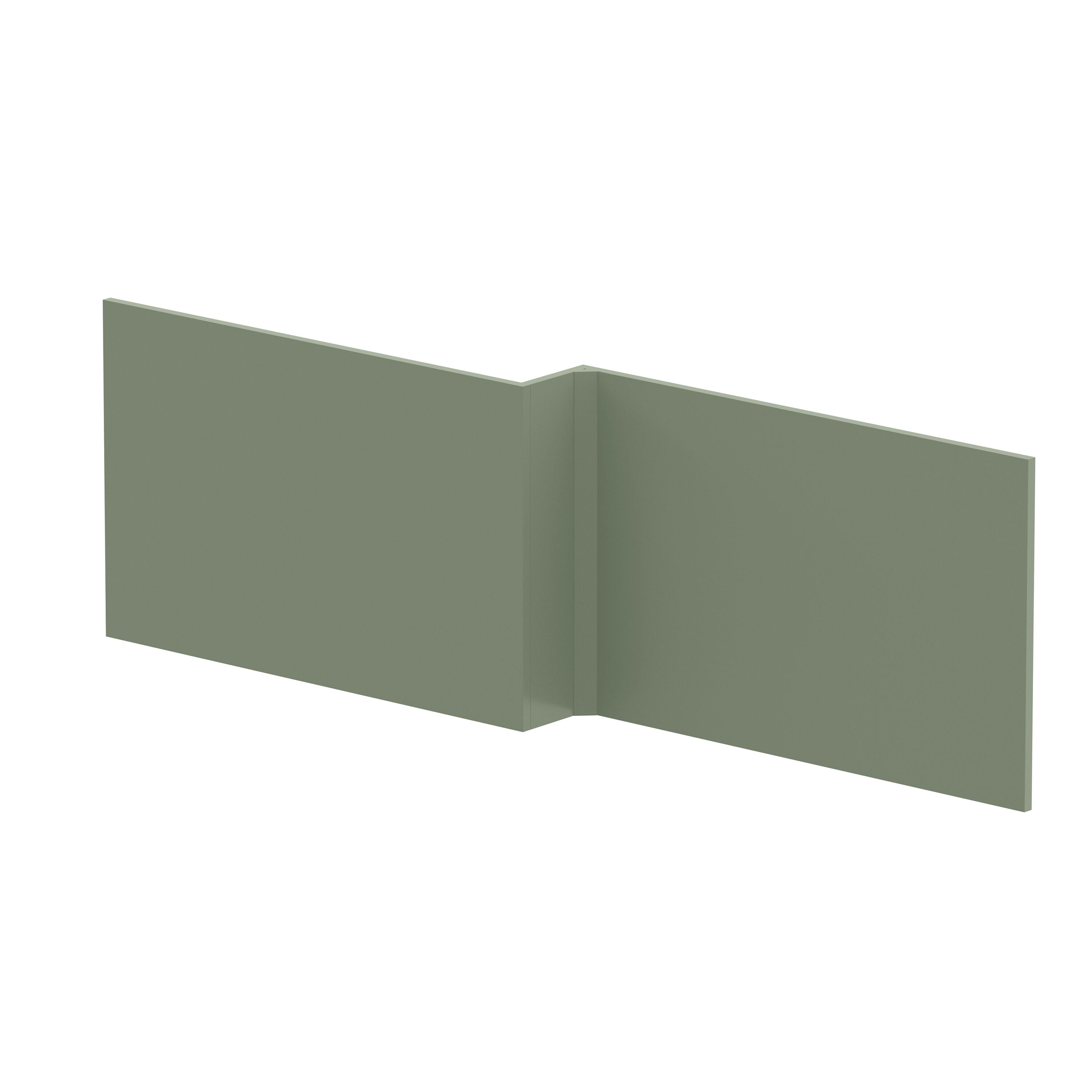 Crosswater L-Shaped Square Shower Bath Front Panel - 1700mm