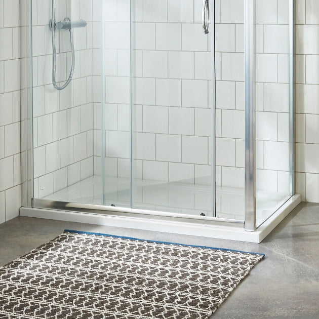 Bibe Slimline Rectangular Shower Tray - Gross White