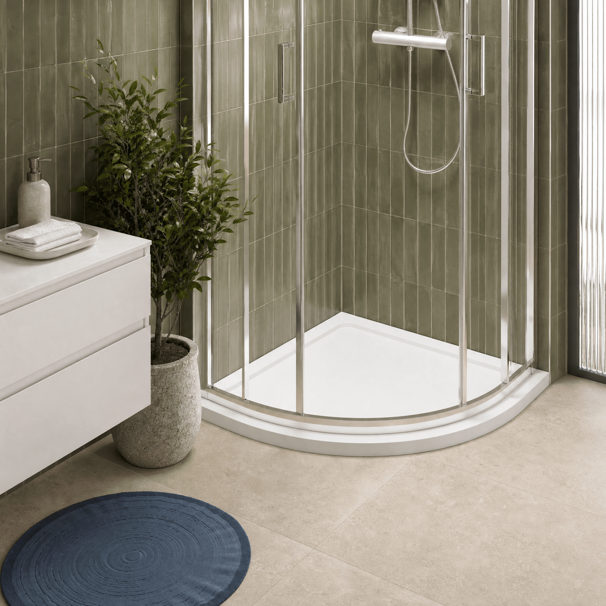 Alex Slimline Quadrant Shower Tray