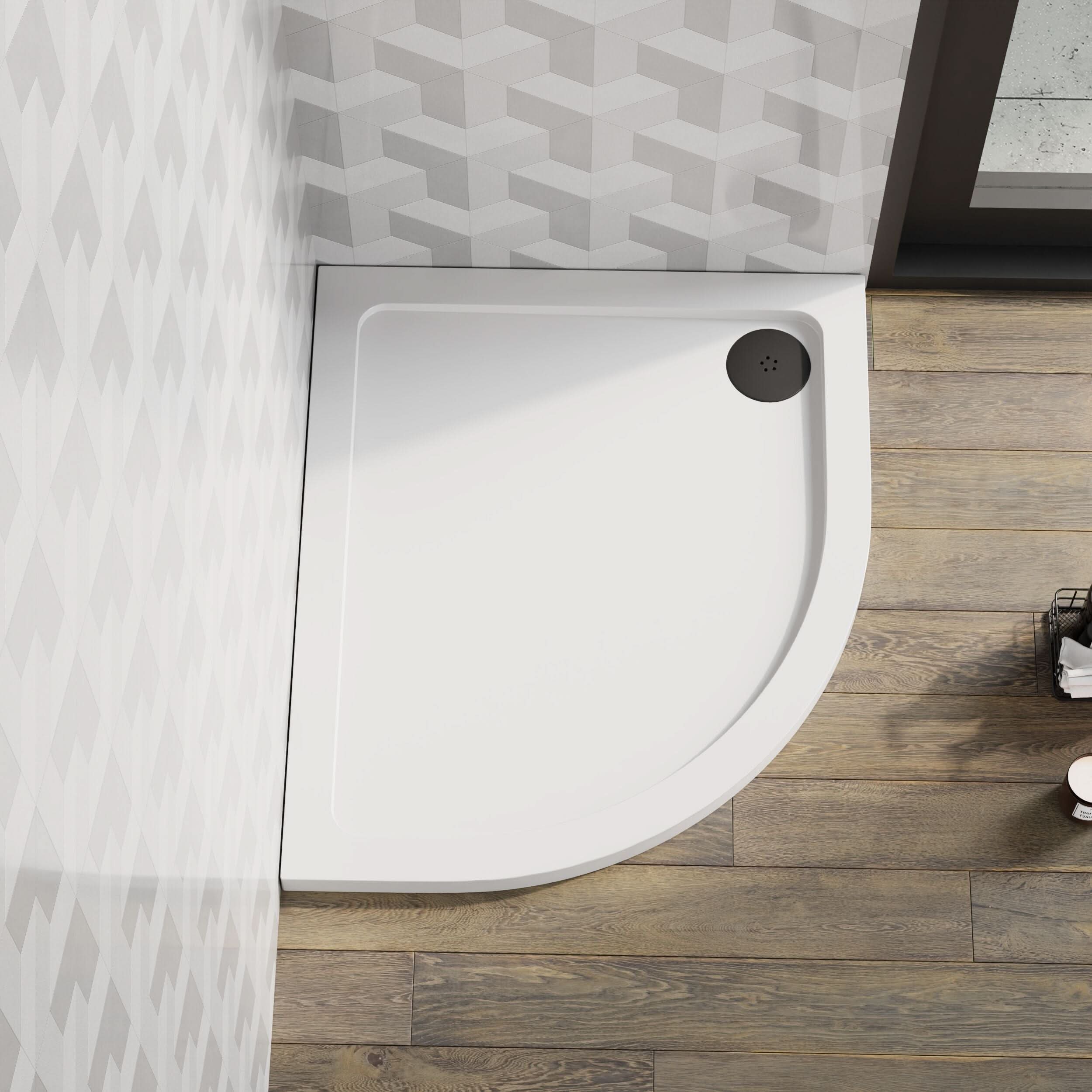 Alex Slimline Left Hand Offset Quadrant Shower Tray