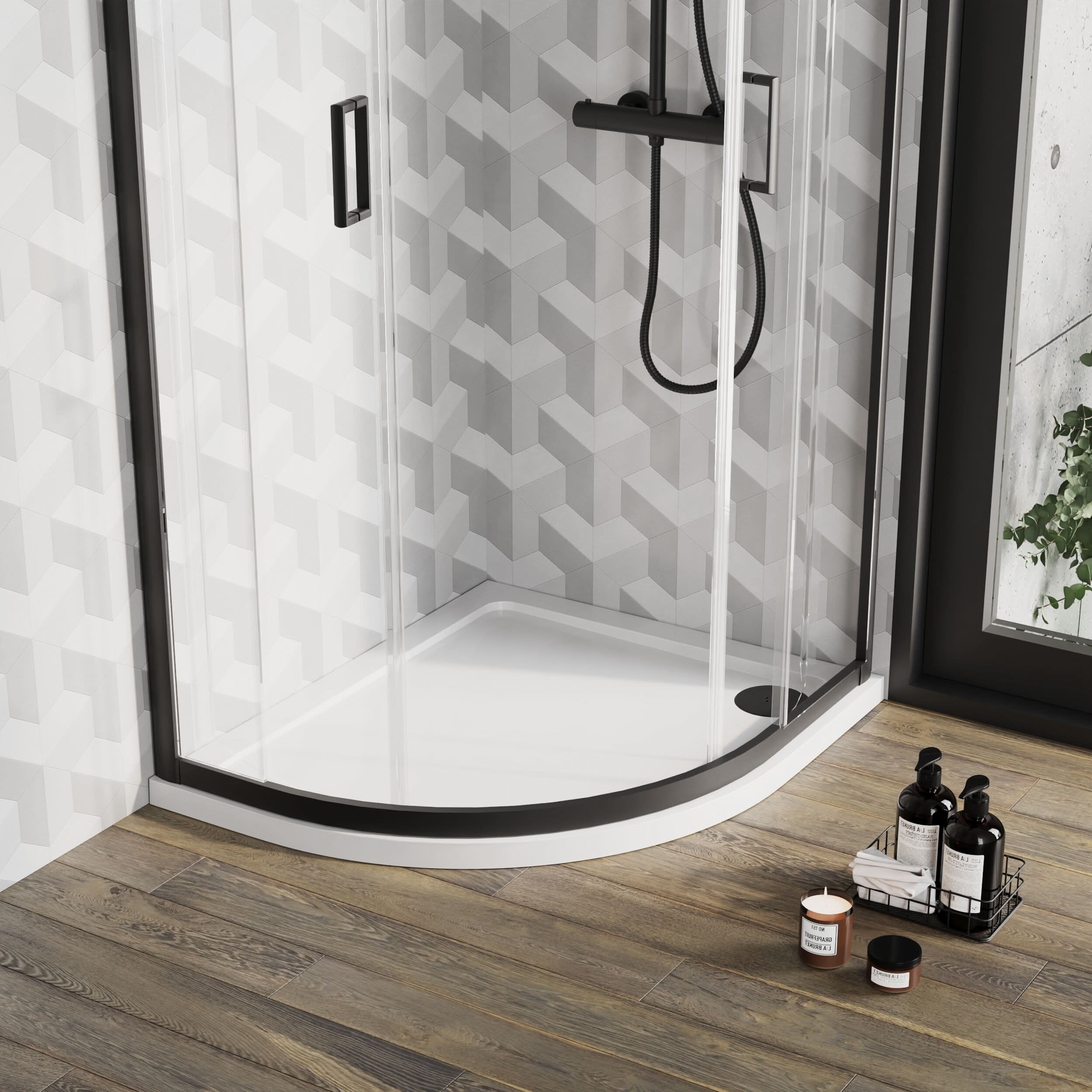 Alex Slimline Left Hand Offset Quadrant Shower Tray