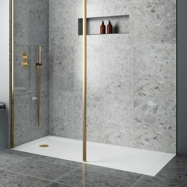 Bibe Slimline Rectangular Walk In Shower Tray