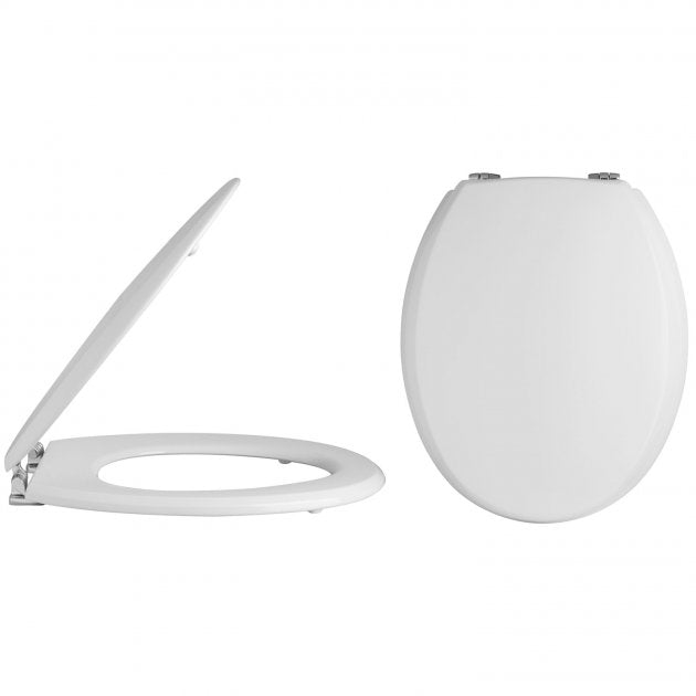 Hix Traditional Wall Hung Toilet With Seat Options - White
