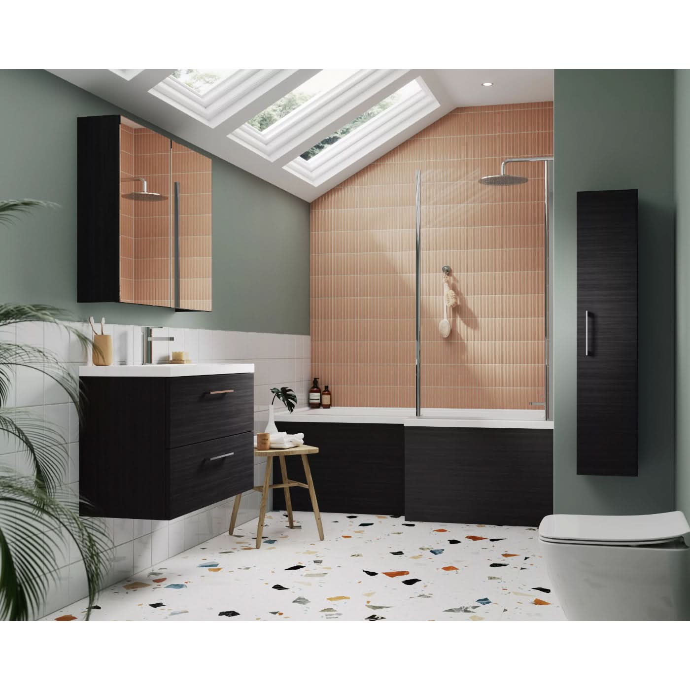 Nova 2 Door Non Illuminated Mirror Cabinet - 715mm x 600mm