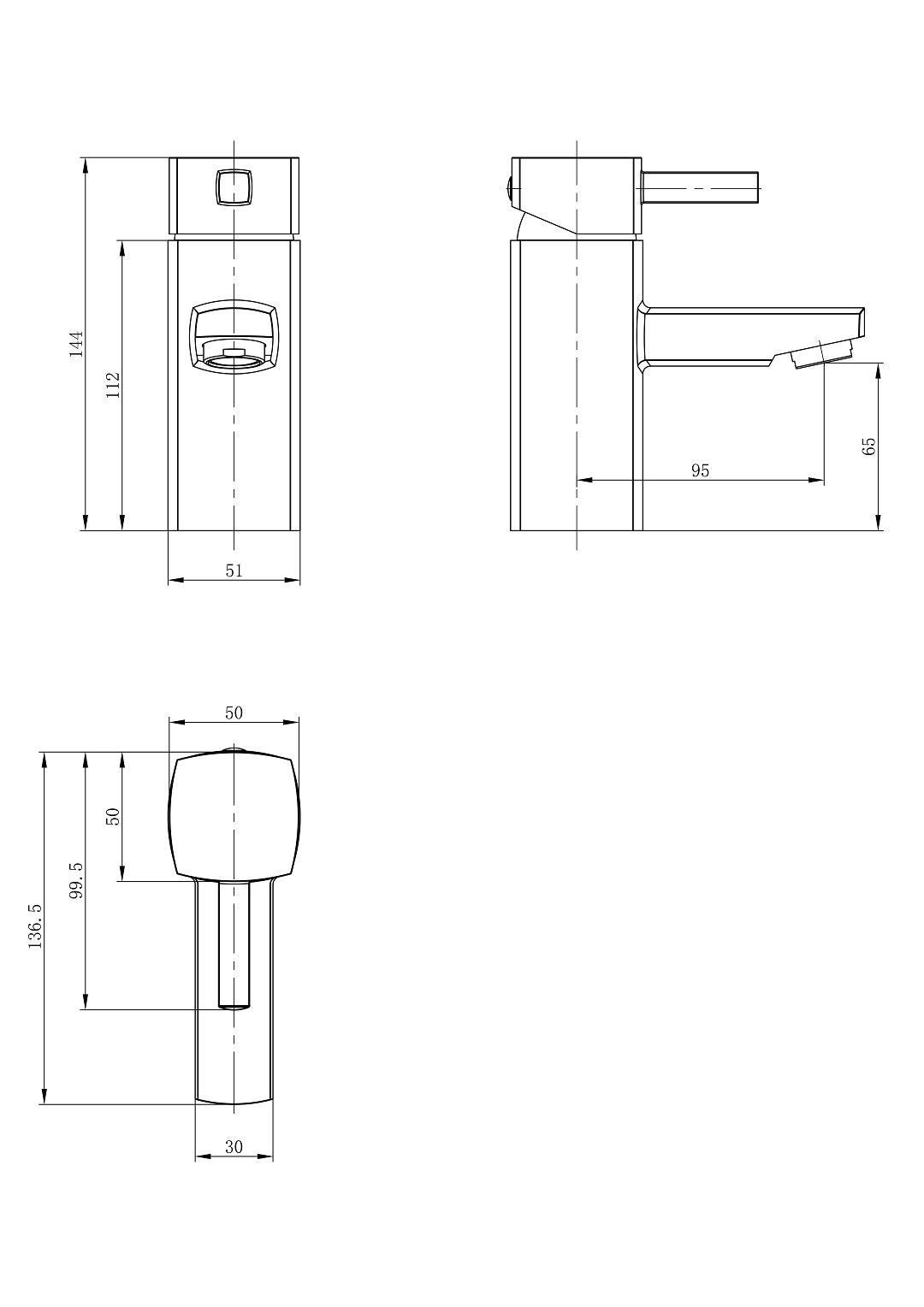 O'Neill Basin Mixer Tap with Click Clack Slotted Basin Waste - Chrome