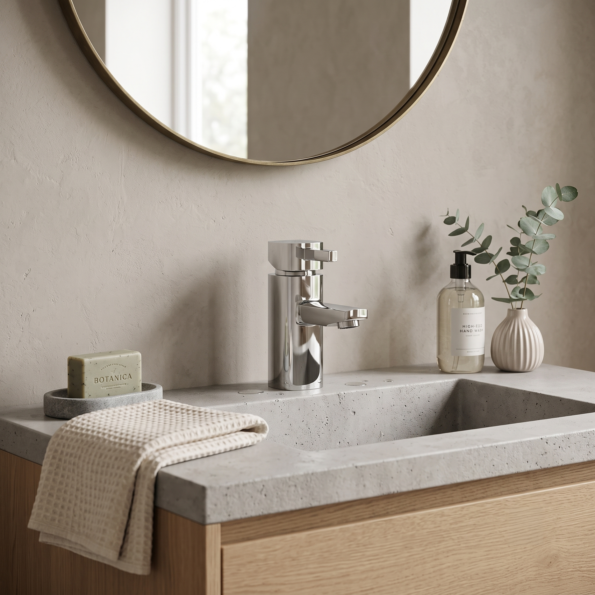 O'Neill Basin Mixer Tap with Slotted Click Clack Waste - Chrome