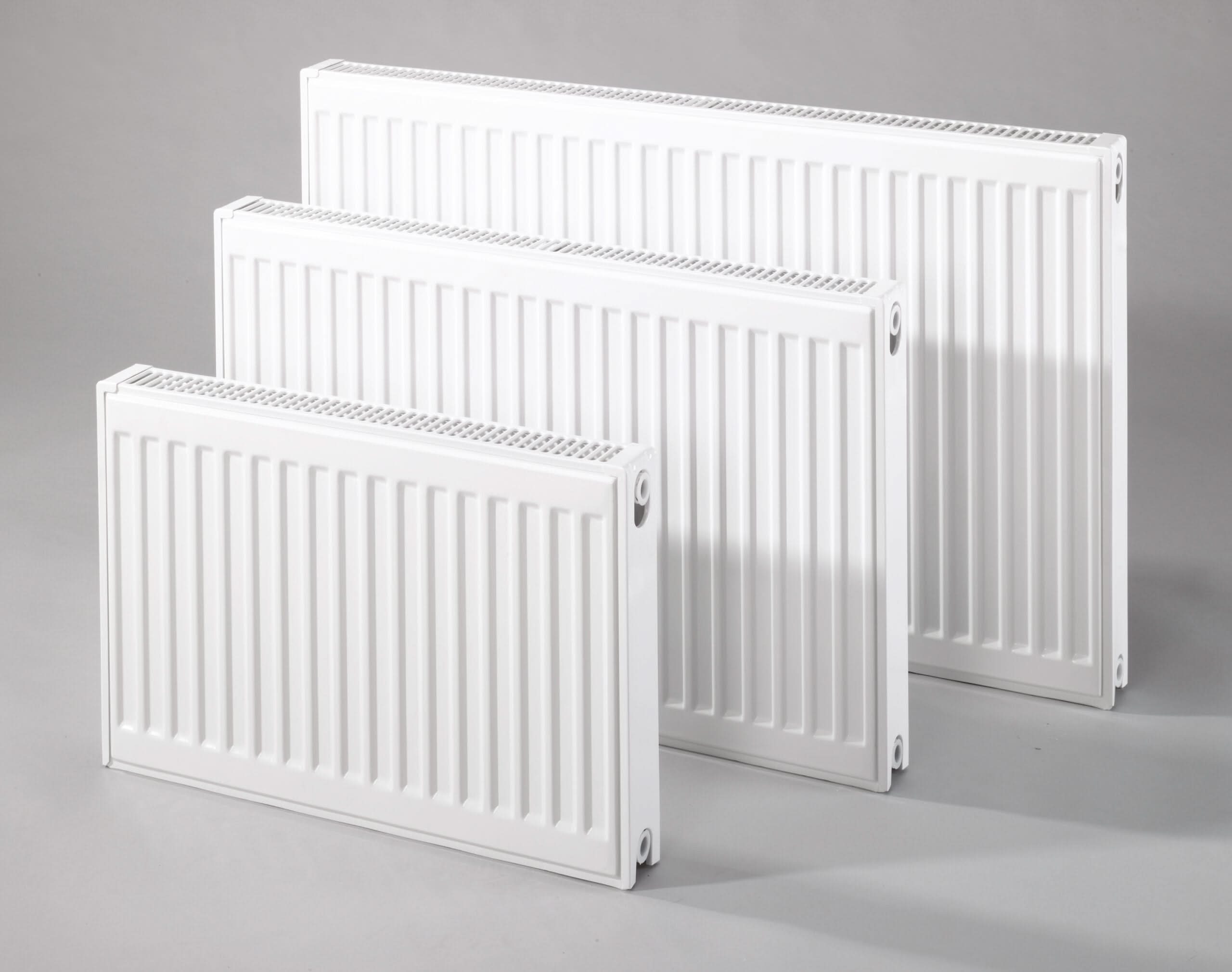 iBathUK Haven Type 21 Panel Radiator with Thermostatic Radiator Valves - White - Various Size Options