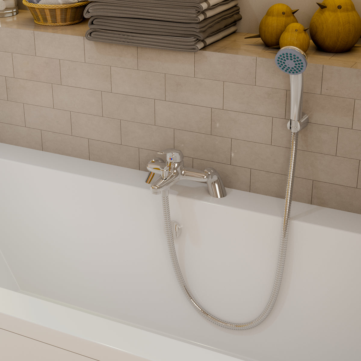 Prima Bath Shower Mixer Tap - Chrome