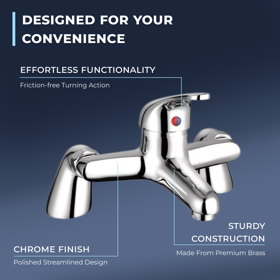 Prima Bath Filler Tap - Chrome
