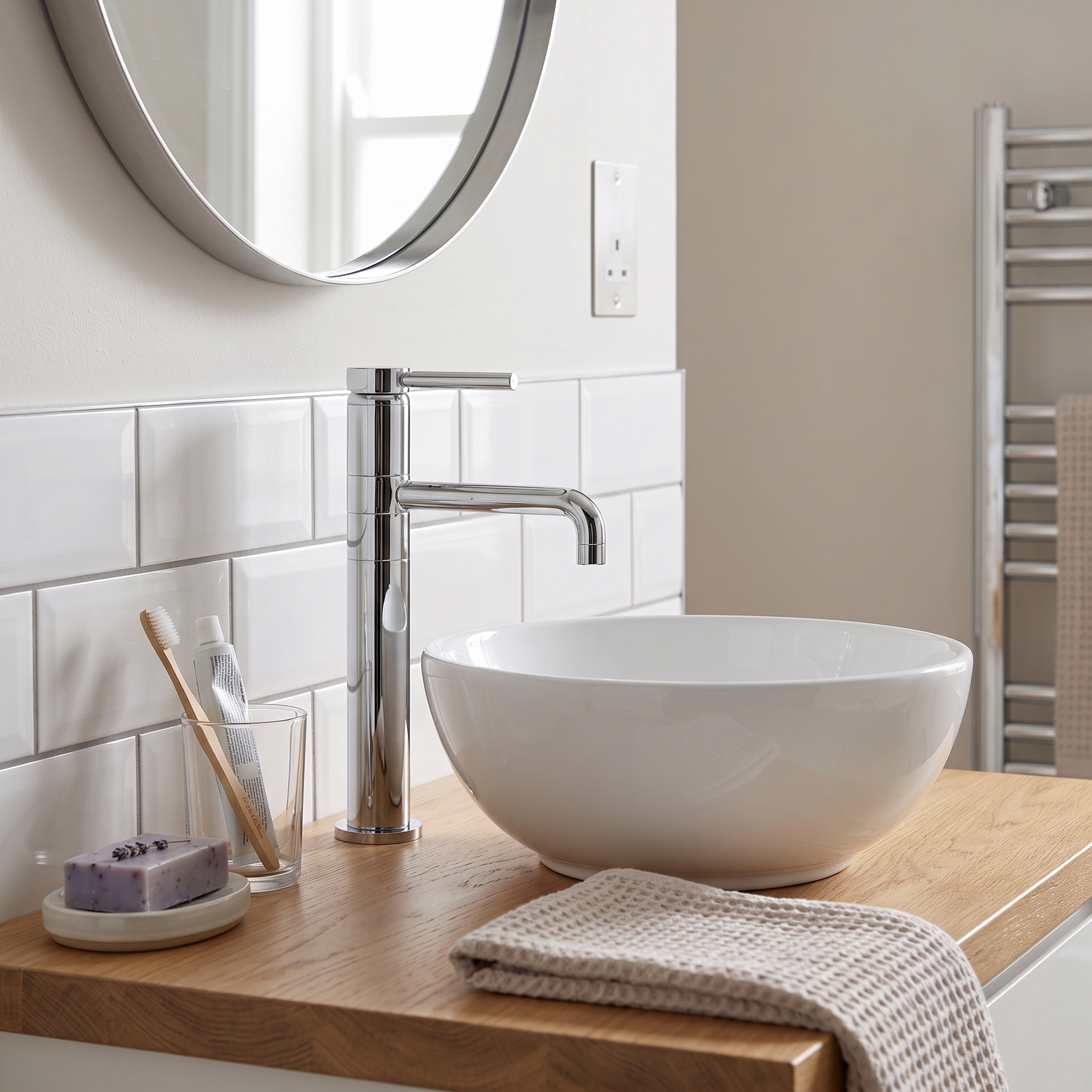Meander Tec Tall Basin Mixer Tap