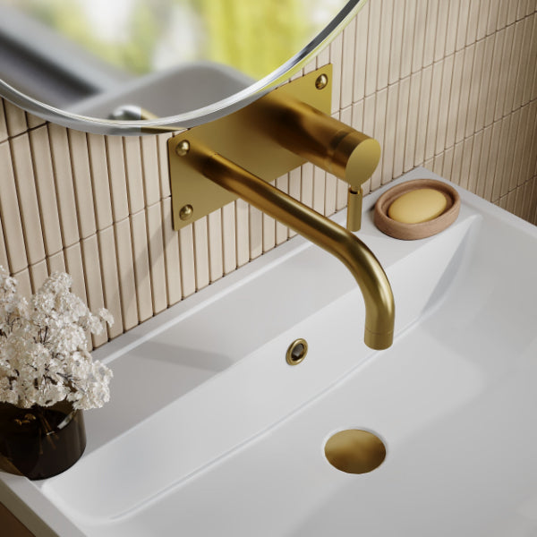Meander Single Lever Wall Mounted Basin/Bath Filler Tap
