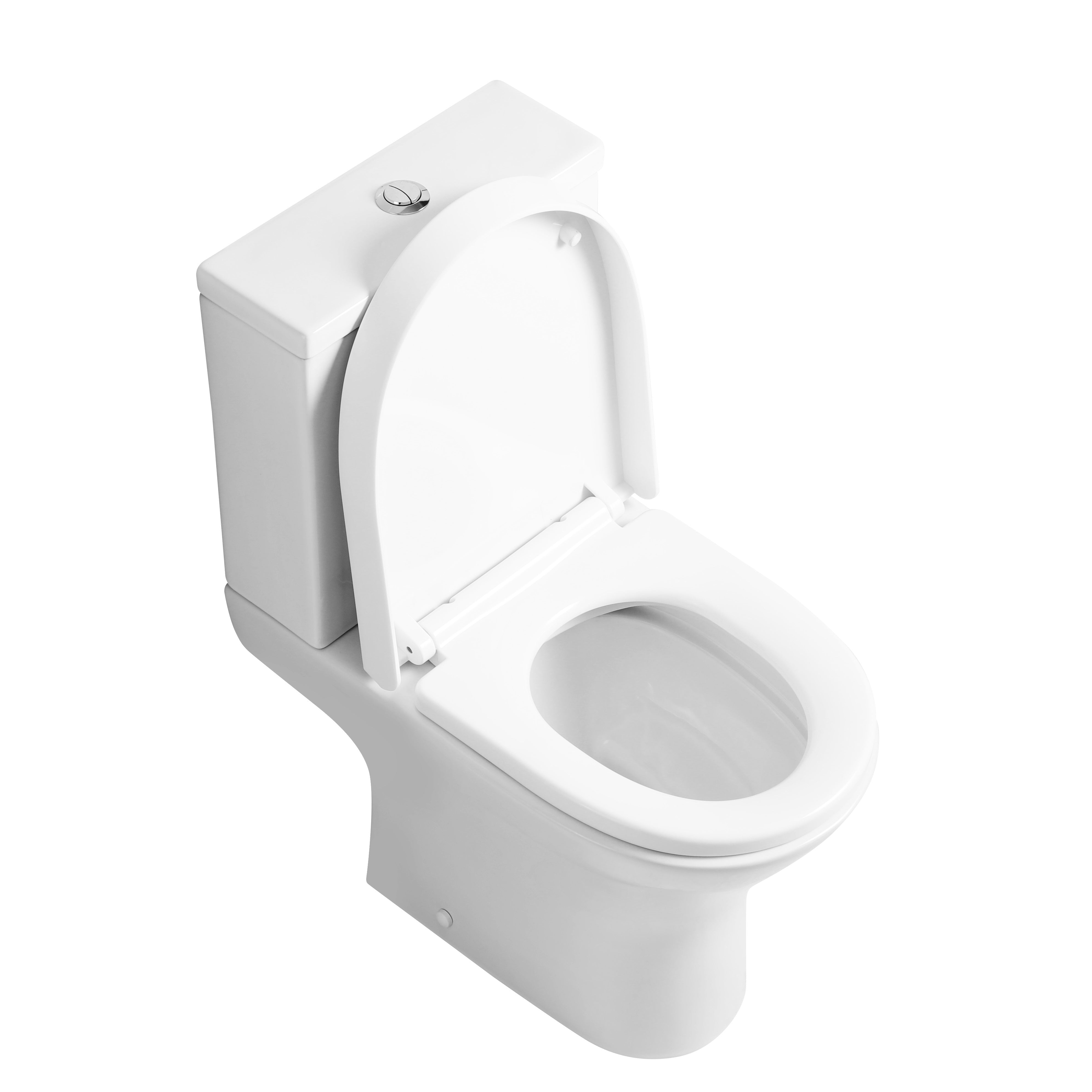 Palma Close Coupled Toilet with Cistern & Soft Close Seat - White