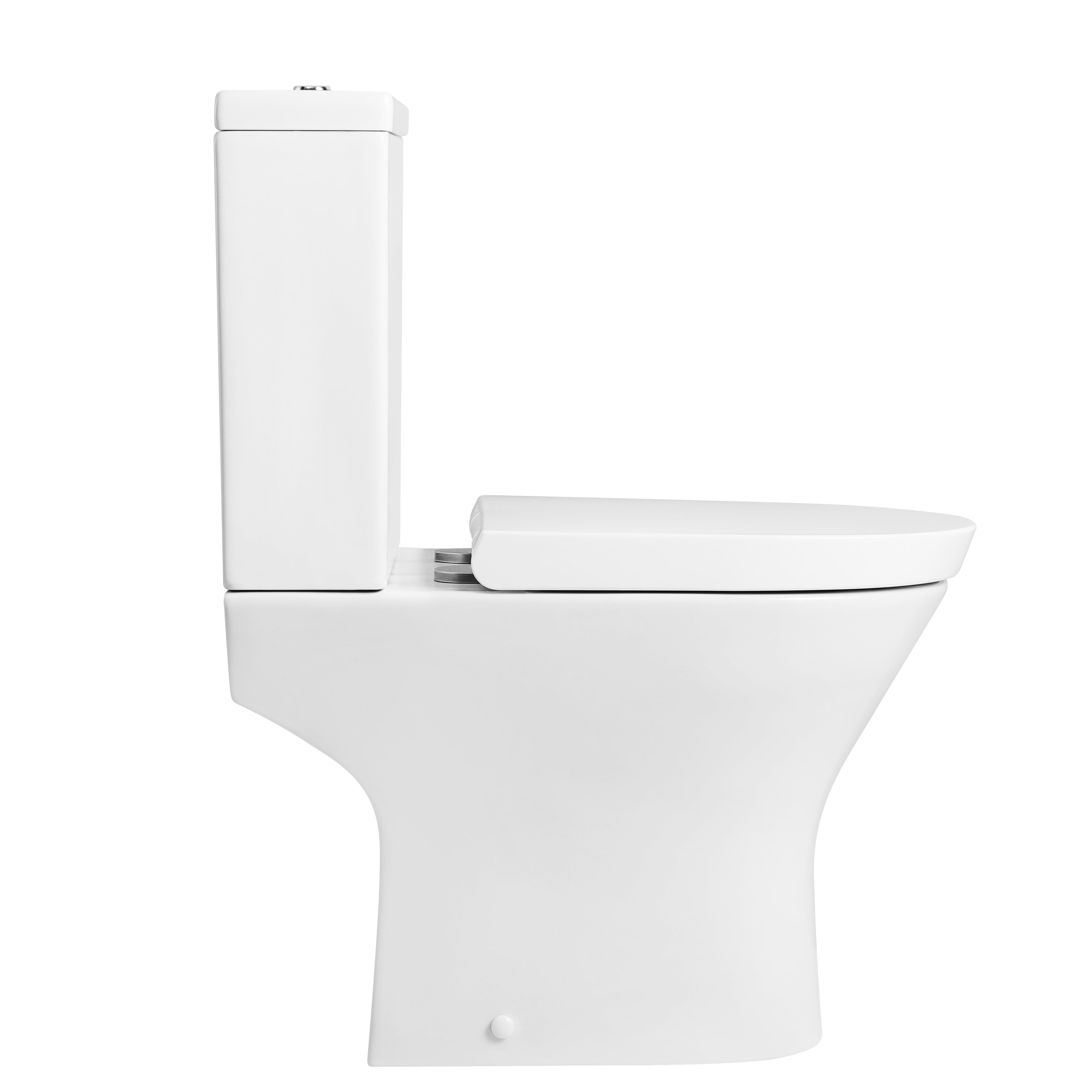 Palma Close Coupled Toilet with Cistern & Soft Close Seat - White