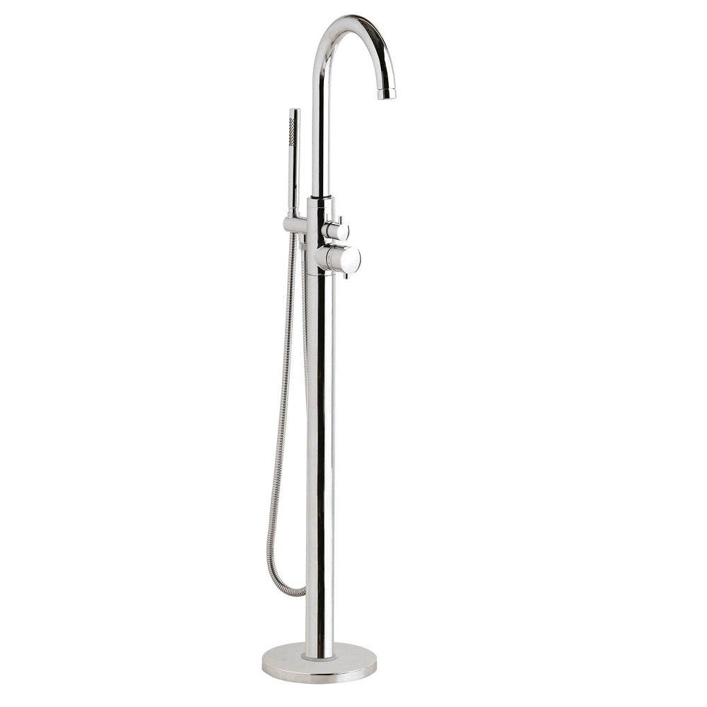 Meander Single Lever Freestanding Bath Shower Mixer Tap - Chrome