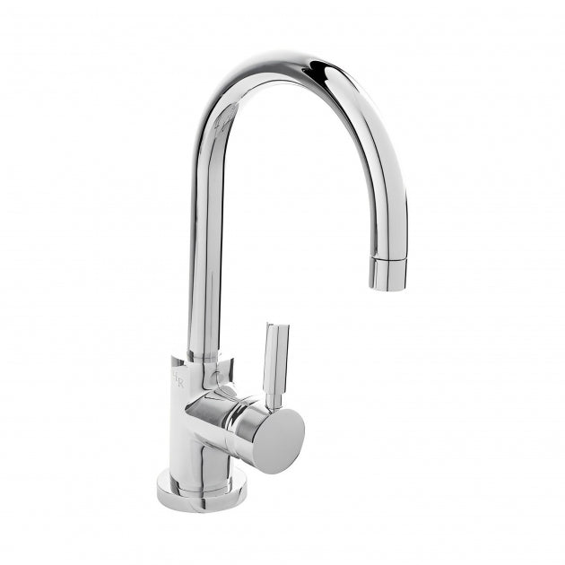 Meander Tec Single Lever Side Action Mono Basin Mixer Tap with Waste