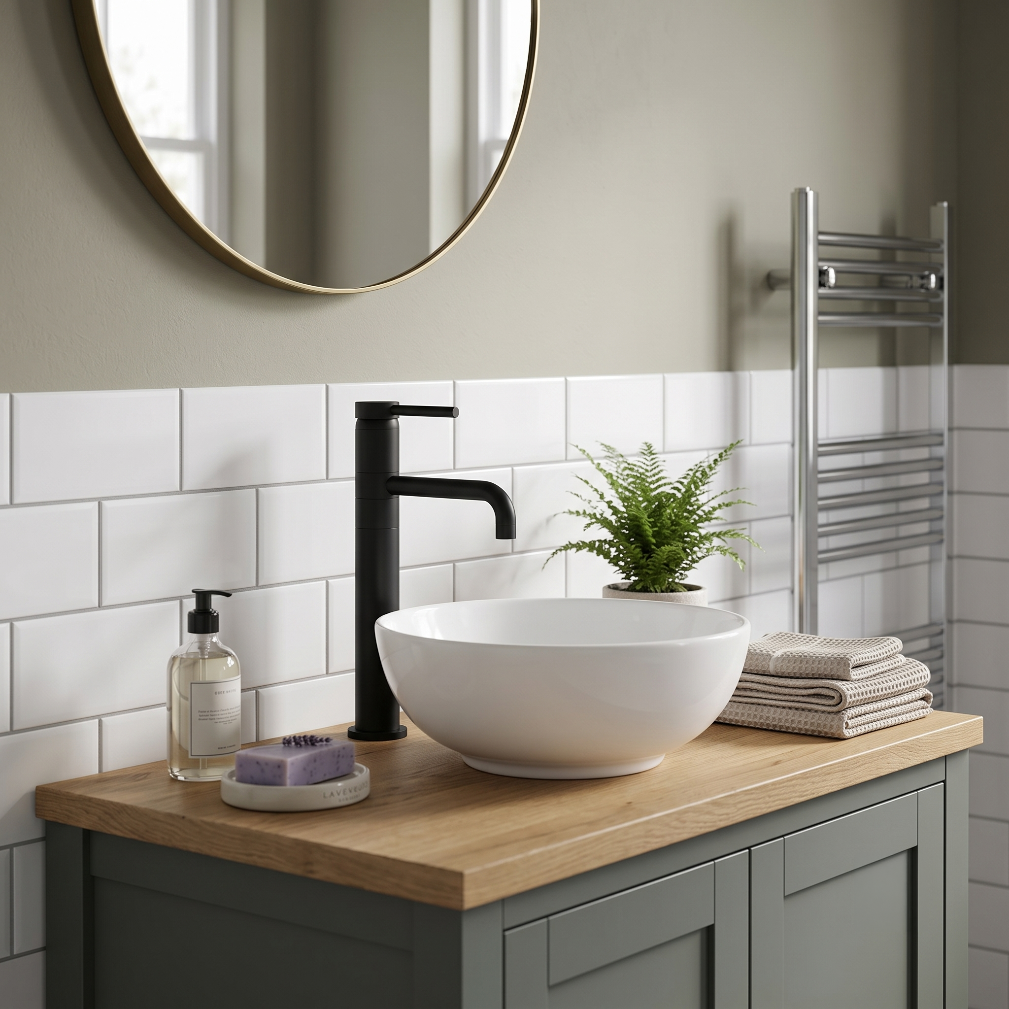 Meander Tec Tall Basin Mixer Tap