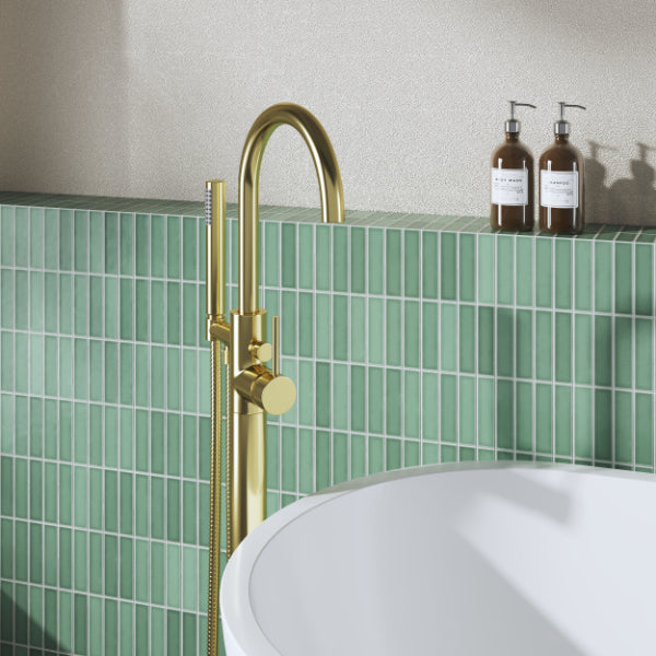 Meander Single Lever Freestanding Bath Shower Mixer Tap