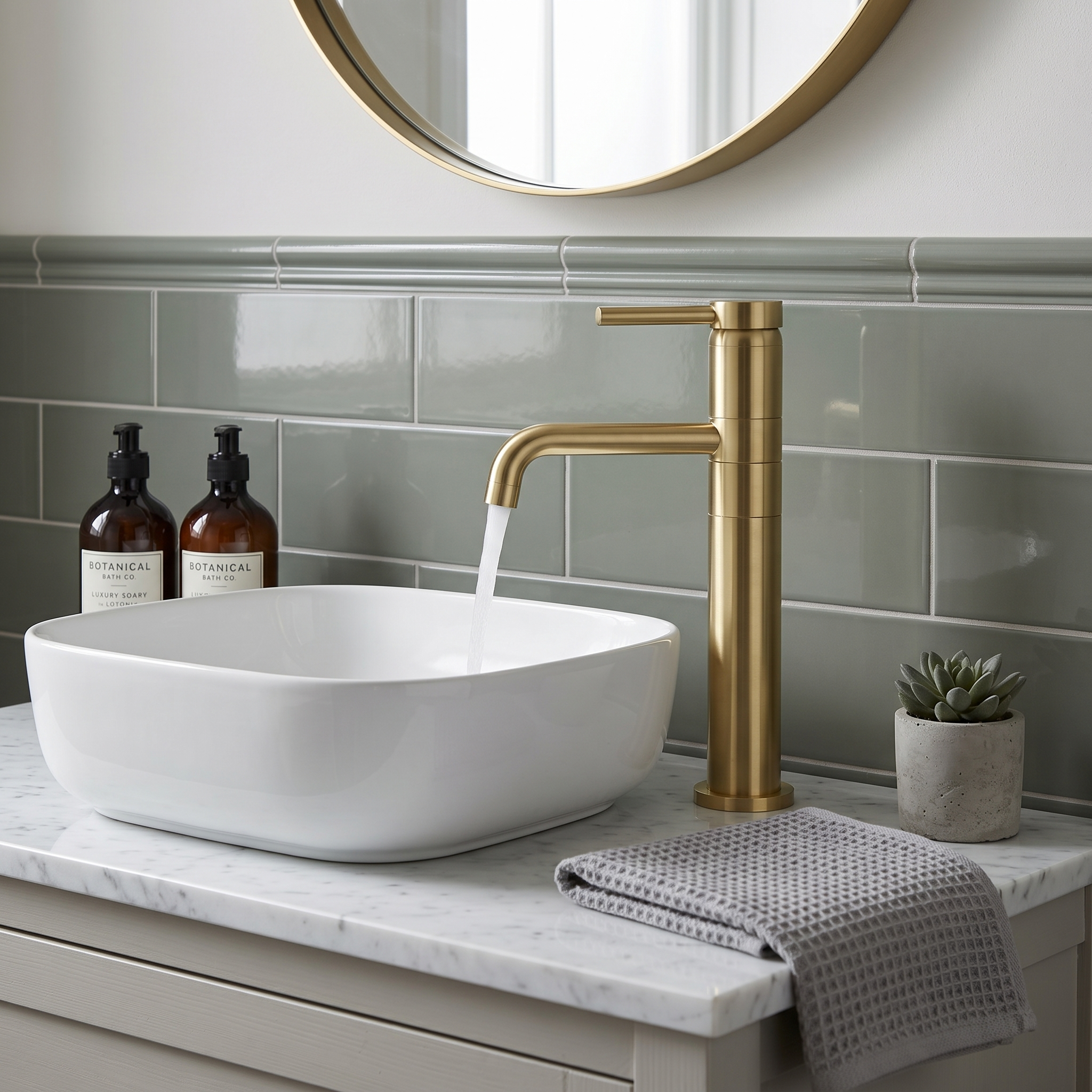Meander Tec Tall Basin Mixer Tap