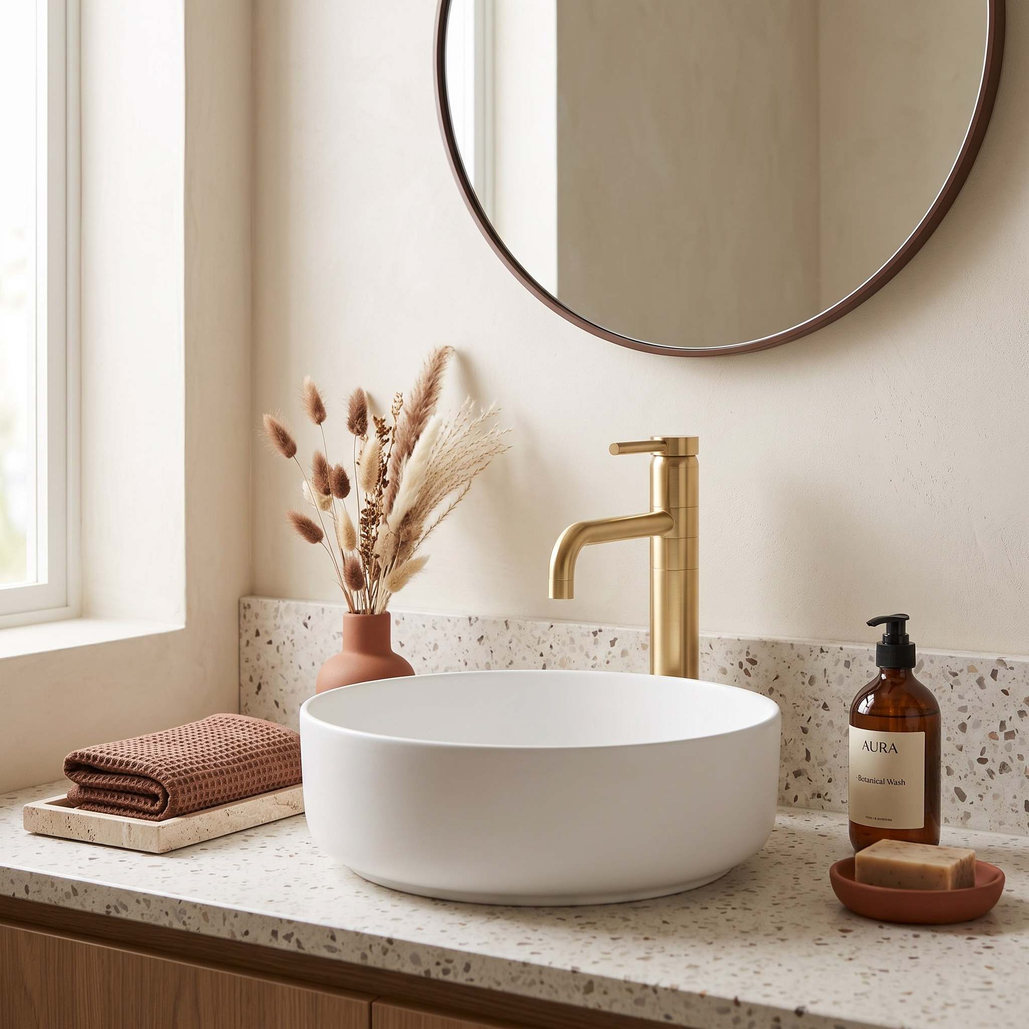 Meander Tec Tall Basin Mixer Tap