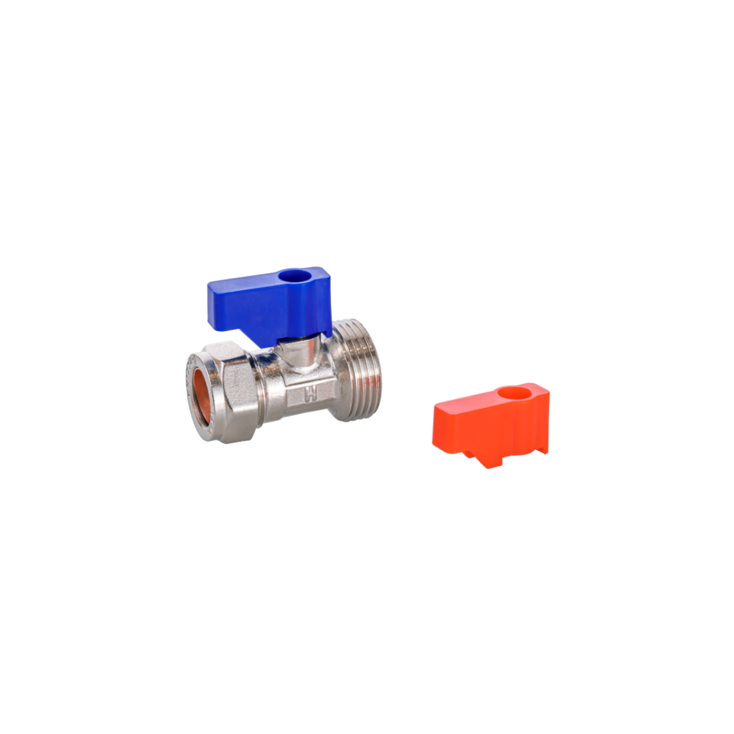 VeeBath 15mm x 3/4" Straight Machine Valve