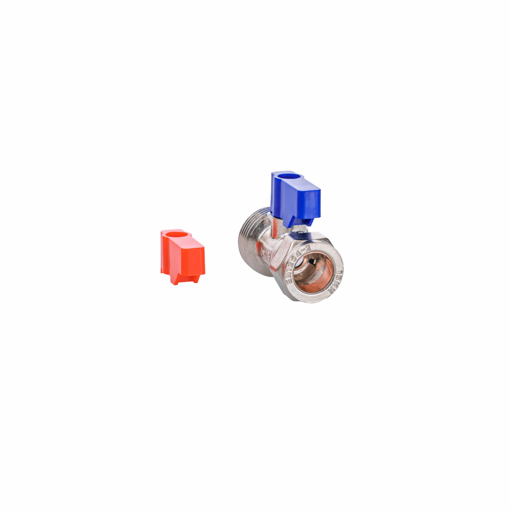 VeeBath 15mm x 3/4" Straight Machine Valve