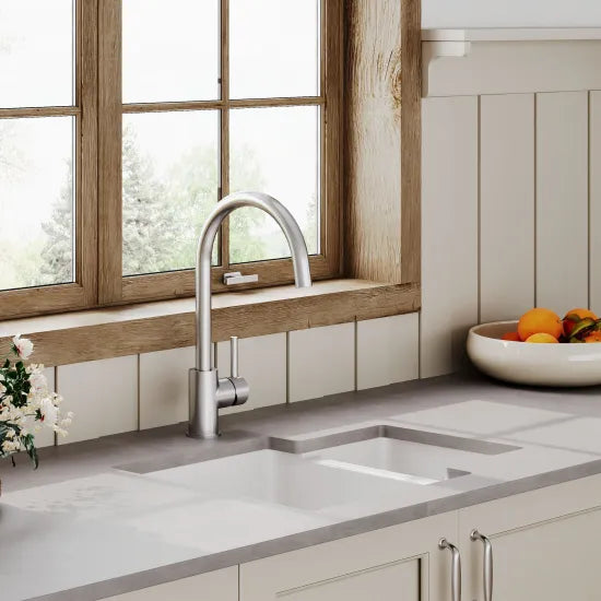 Inspire 579mm 1.25 Bowl Rectangular Inset Sink - White