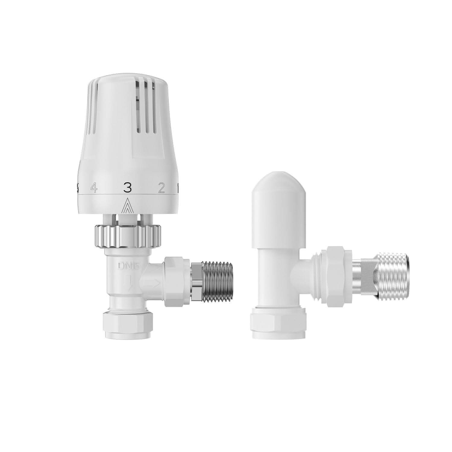 Eco Thermostatic Radiator Valve inc Lockshield Round