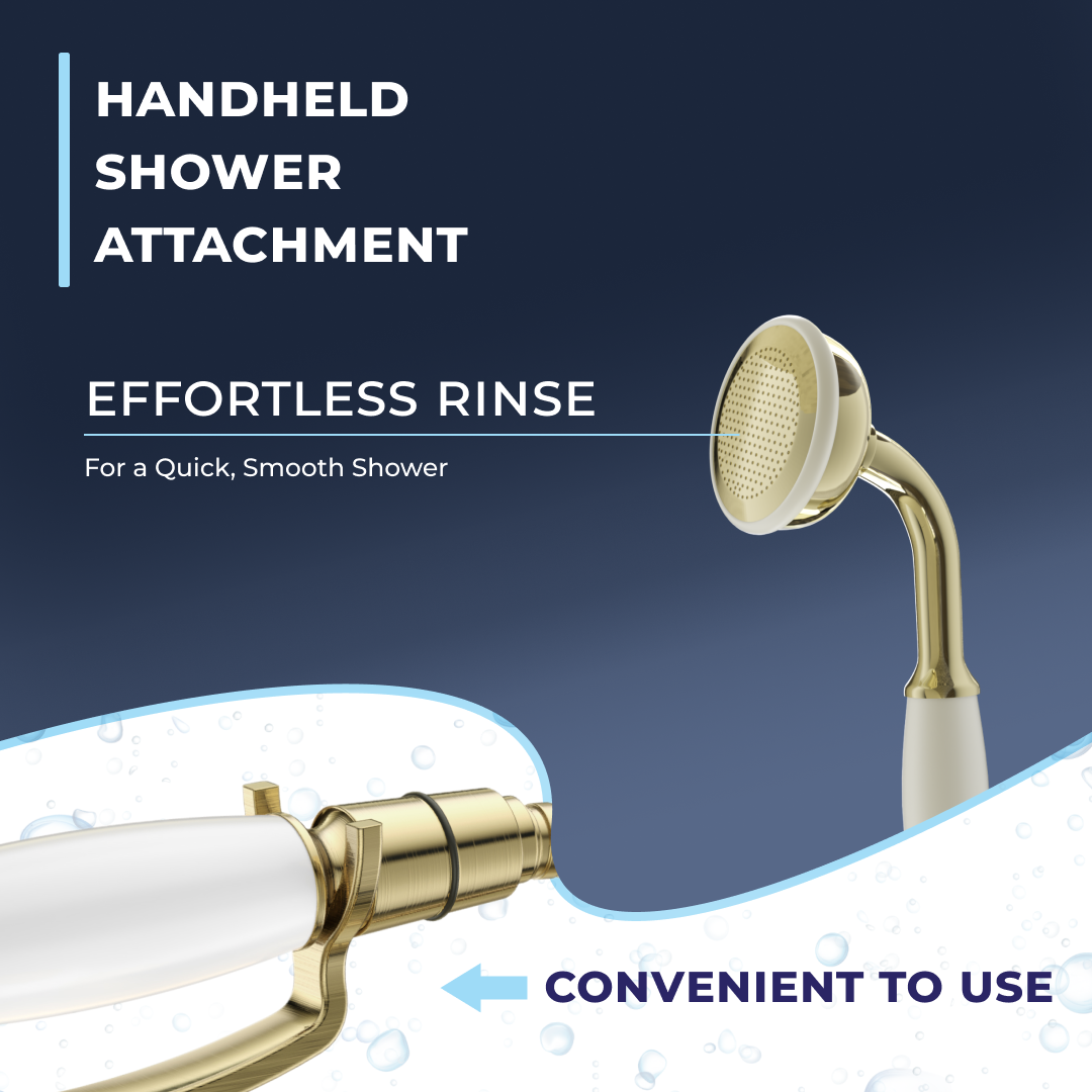 Ripple Traditional Bath Shower Mixer Tap