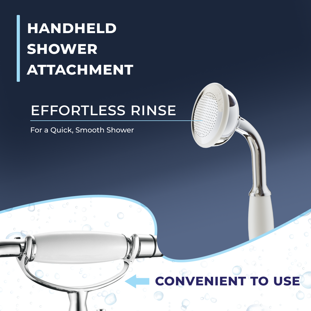 Ripple Traditional Bath Shower Mixer Tap