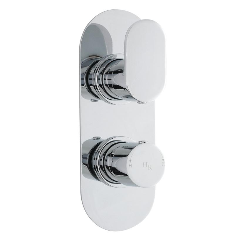 Celcius Curved 1 Outlet Thermostatic Concealed Shower Valve - Chrome