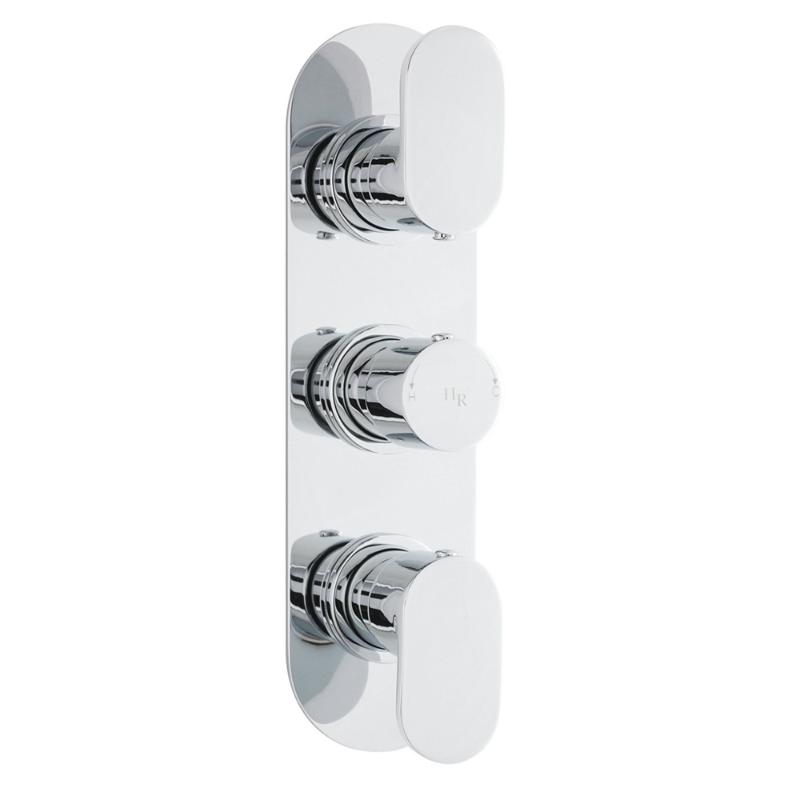 Celcius Dual Outlet Concealed Thermostatic Shower Valve – Chrome