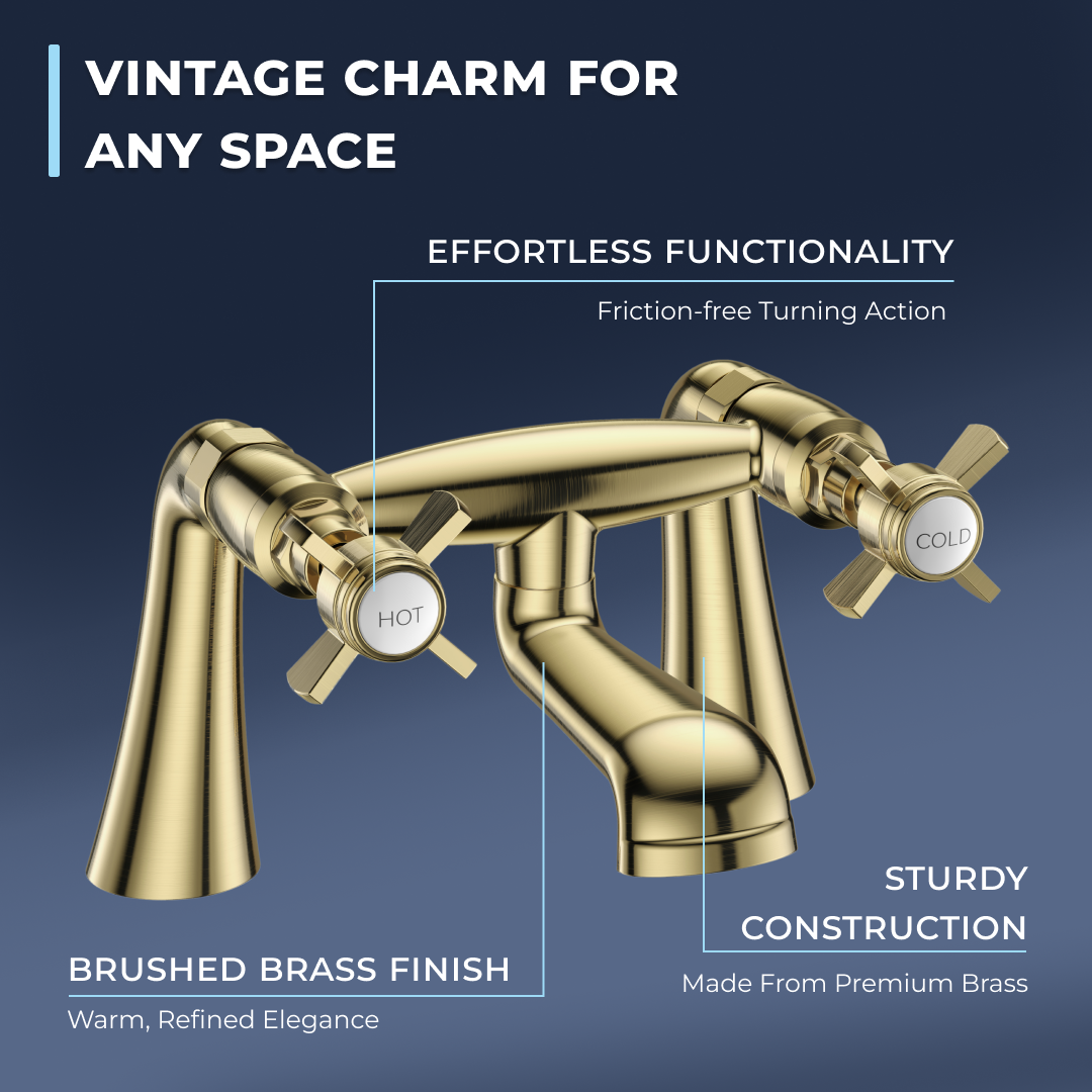 Ripple Traditional Bath Filler Tap
