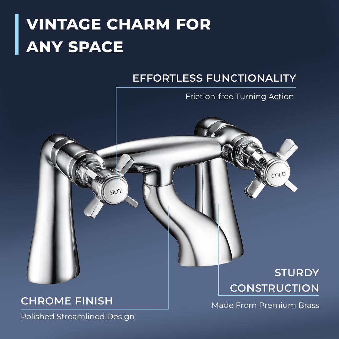Ripple Traditional Bath Filler Tap