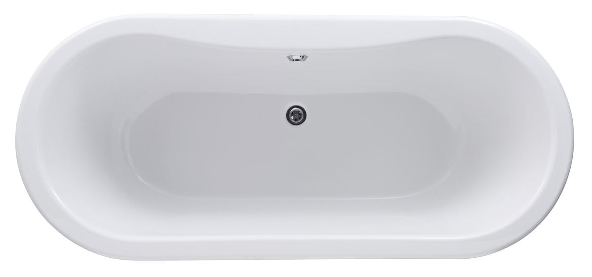 Rivano Double Ended Freestanding Bath - White