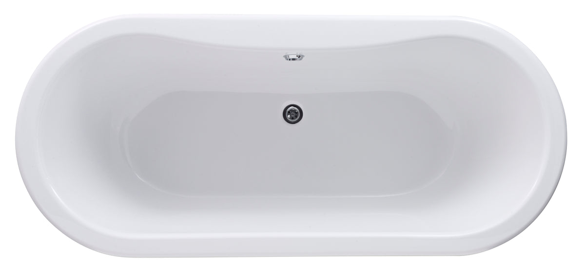 Rivano Double Ended Freestanding Bath - White