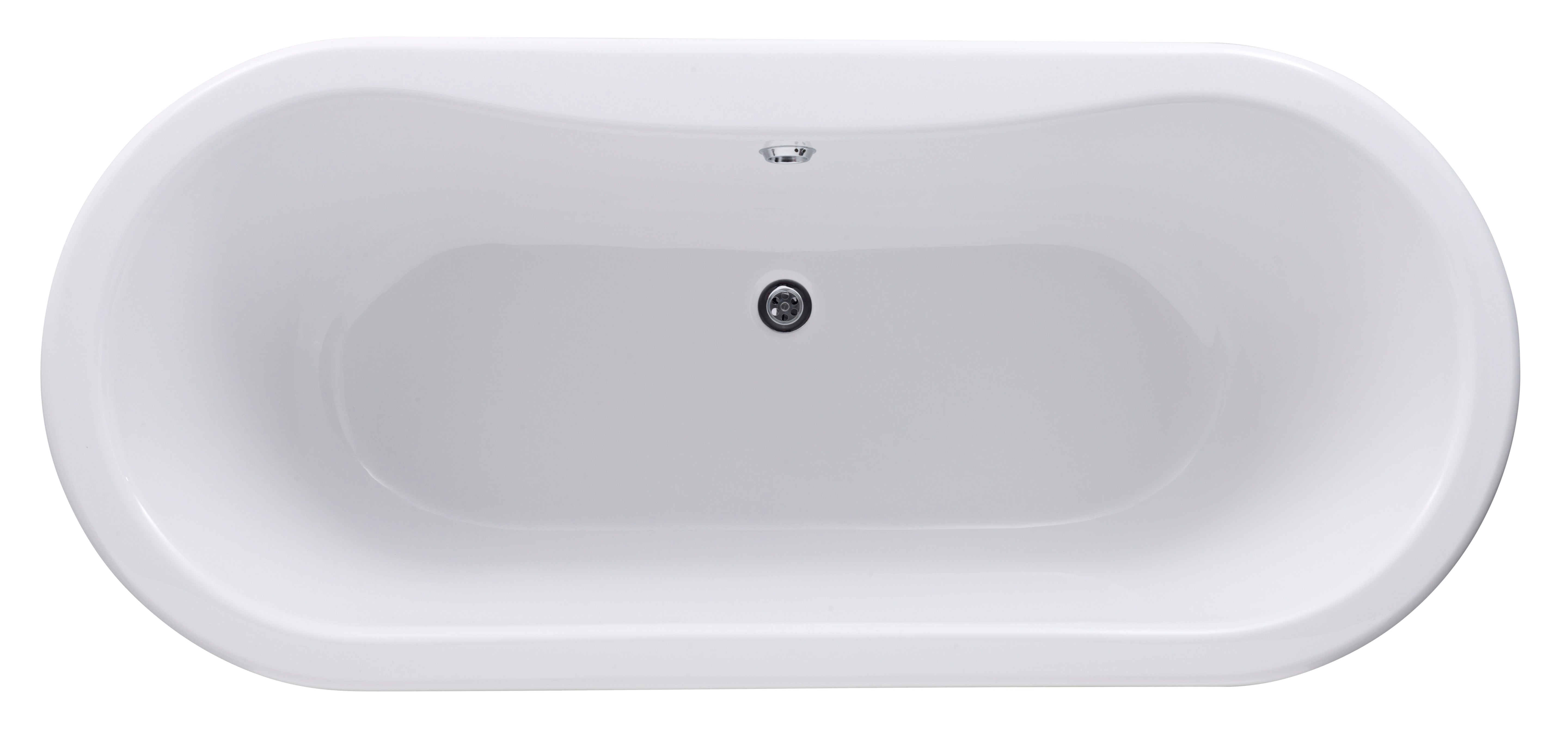 Rivano Double Ended Freestanding Bath - White