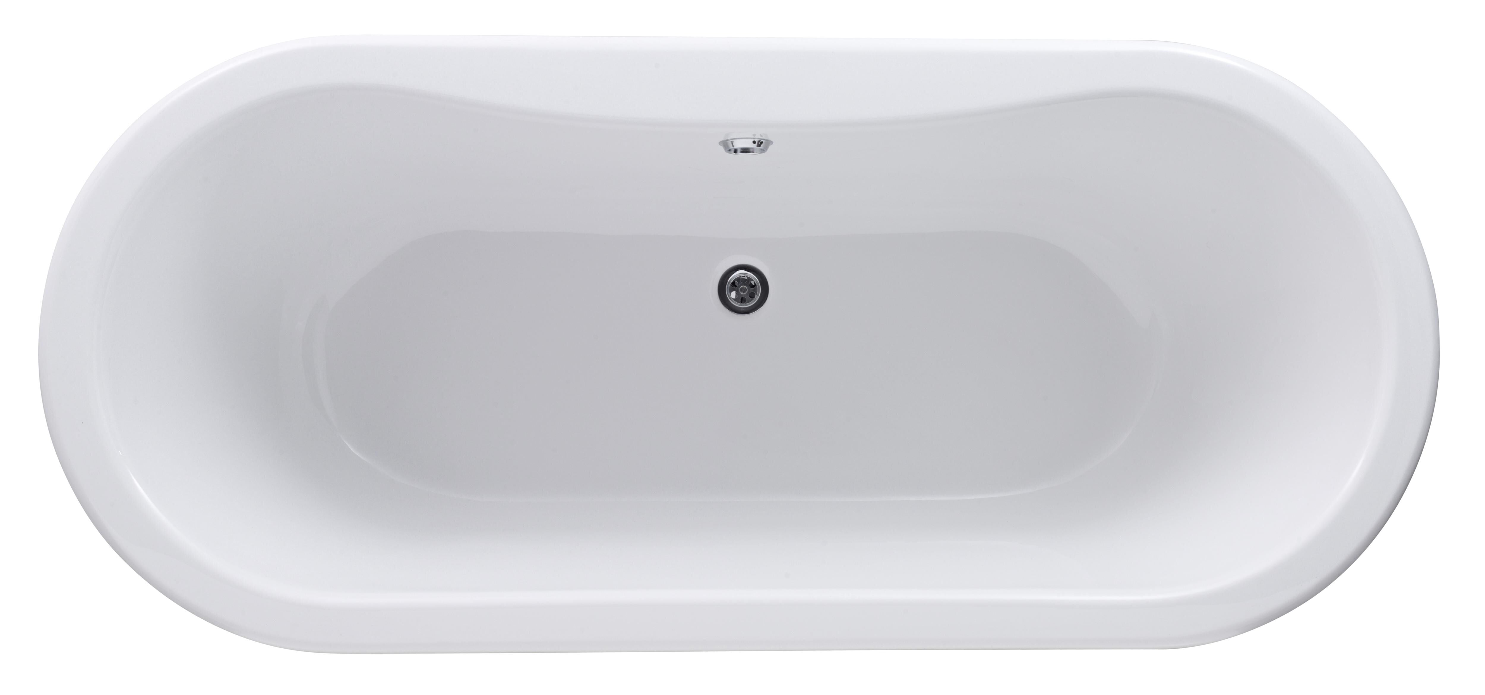 Rivano Double Ended Freestanding Bath - White