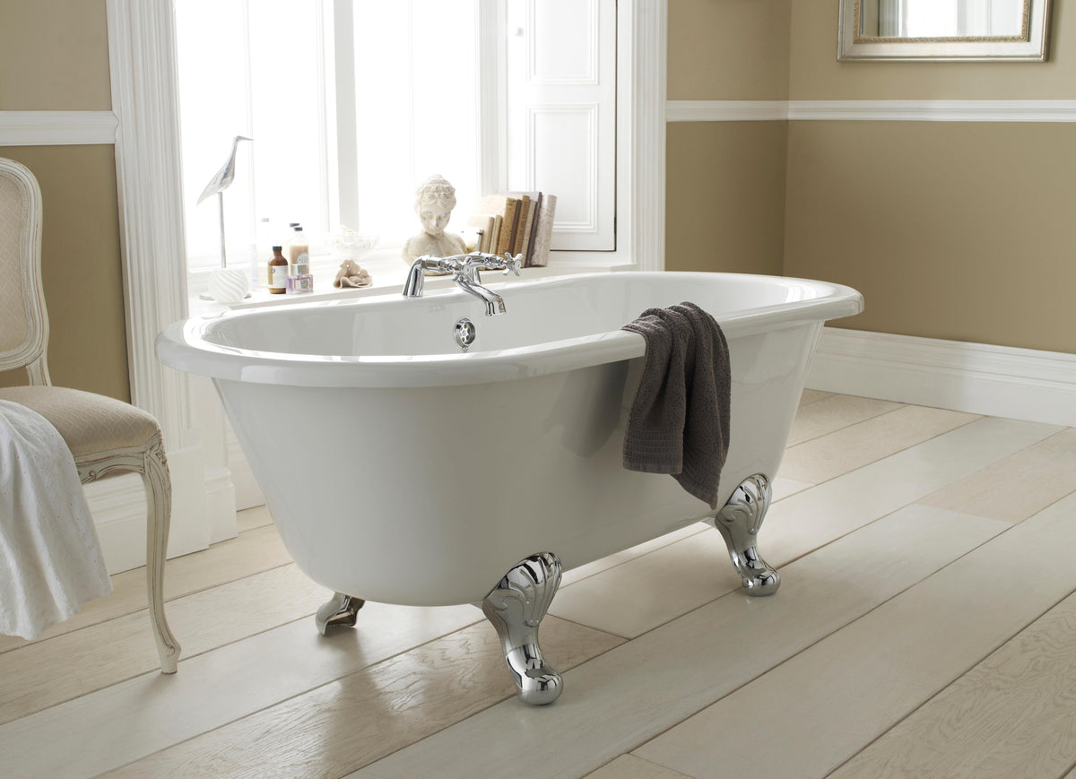 Rivano Double Ended Freestanding Bath - White