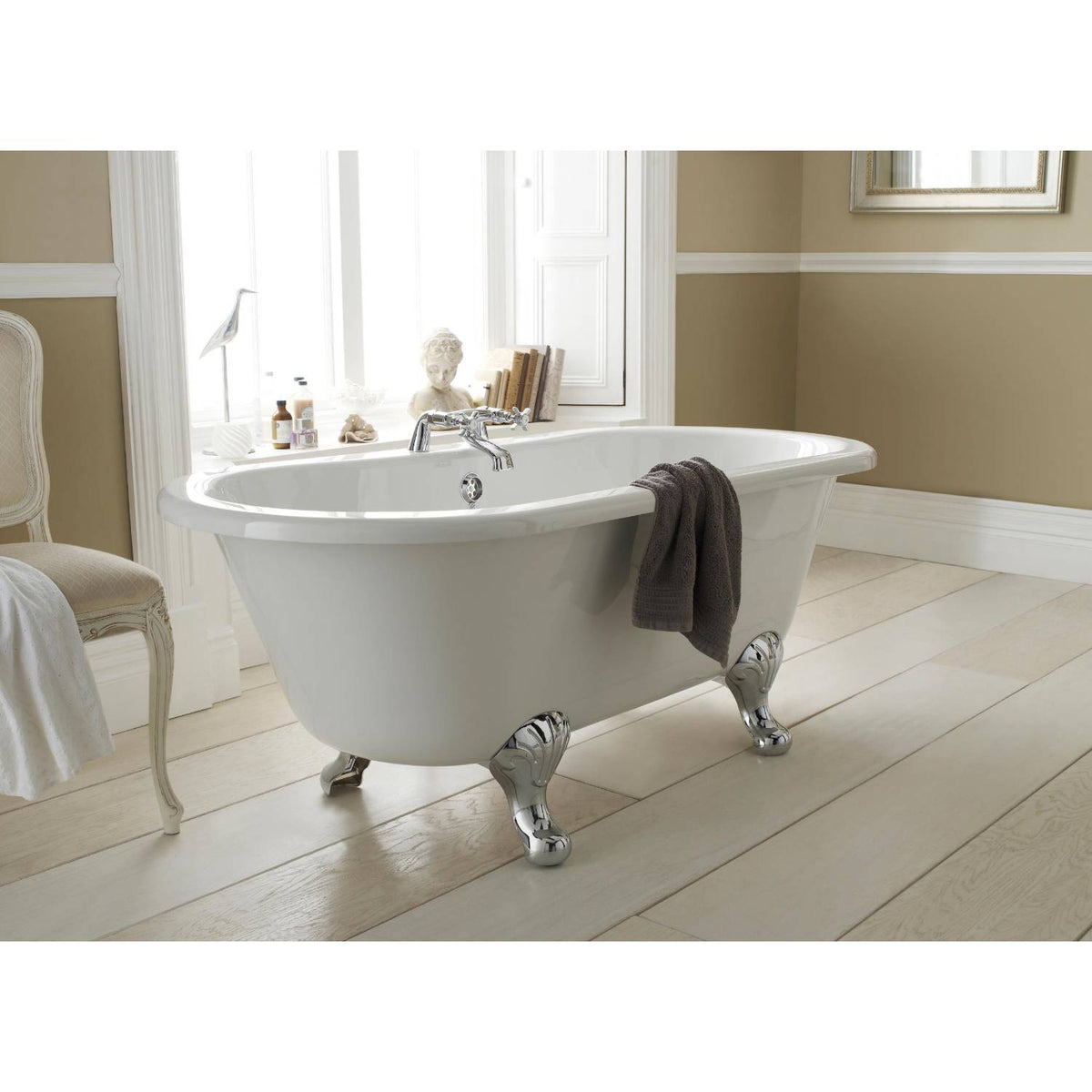 Rivano Double Ended Freestanding Bath - White
