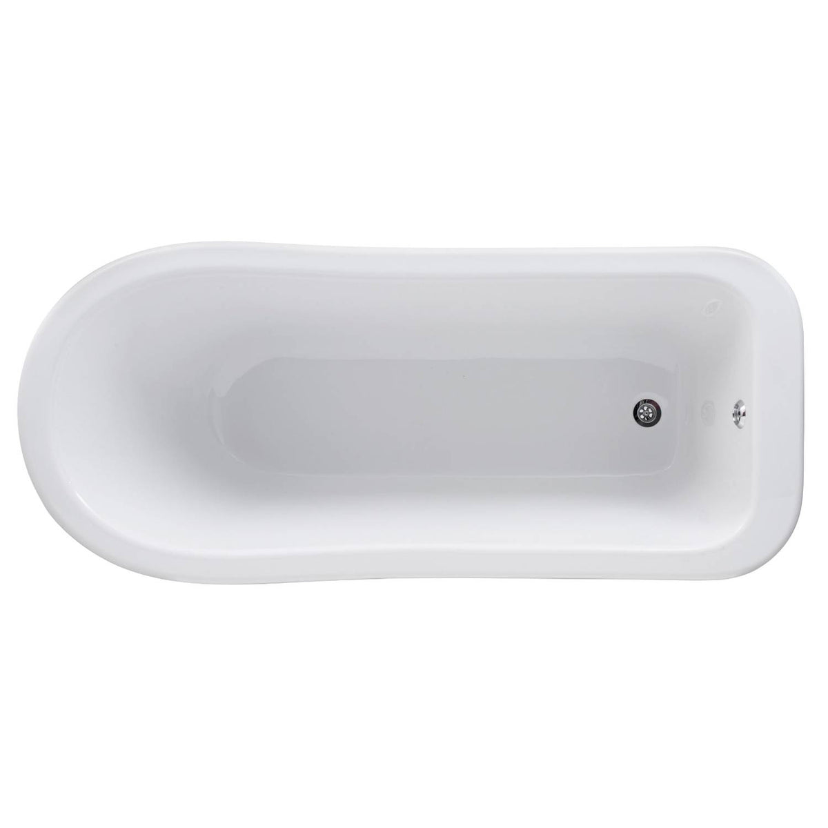 Horizon Freestanding Slipper Bath With Legs - White