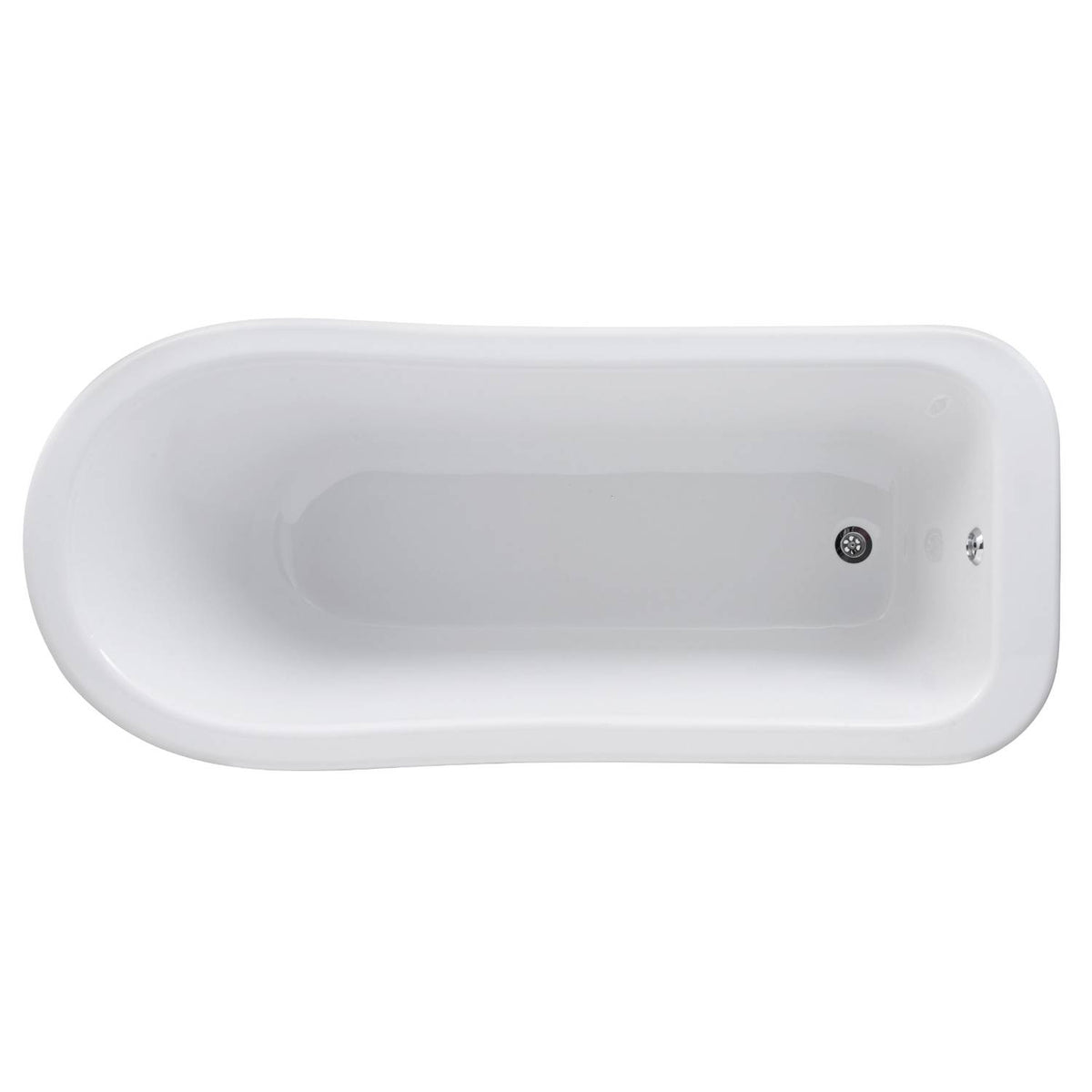 Horizon Freestanding Slipper Bath With Legs - White