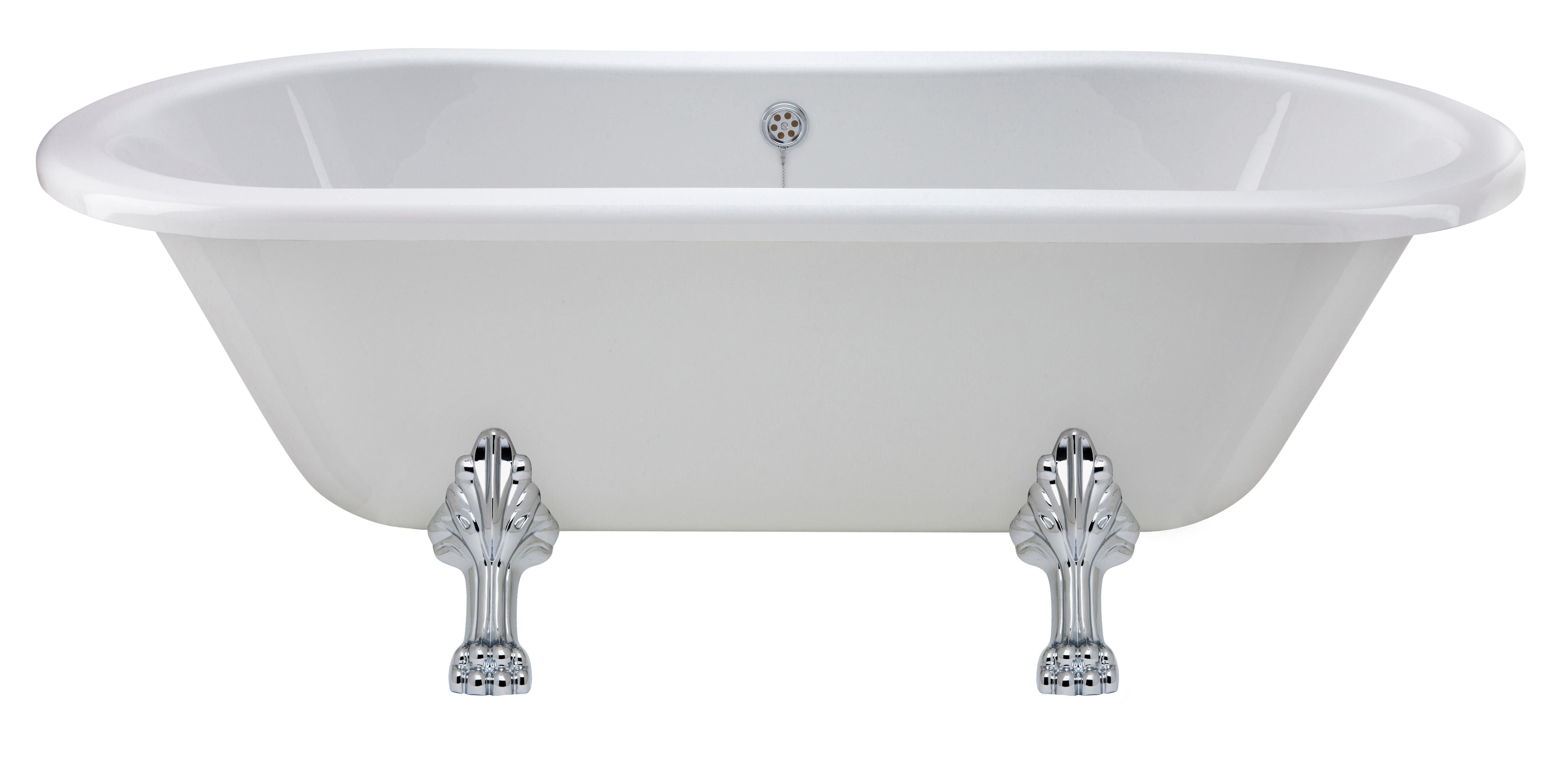 Rivano Double Ended Freestanding Bath - White