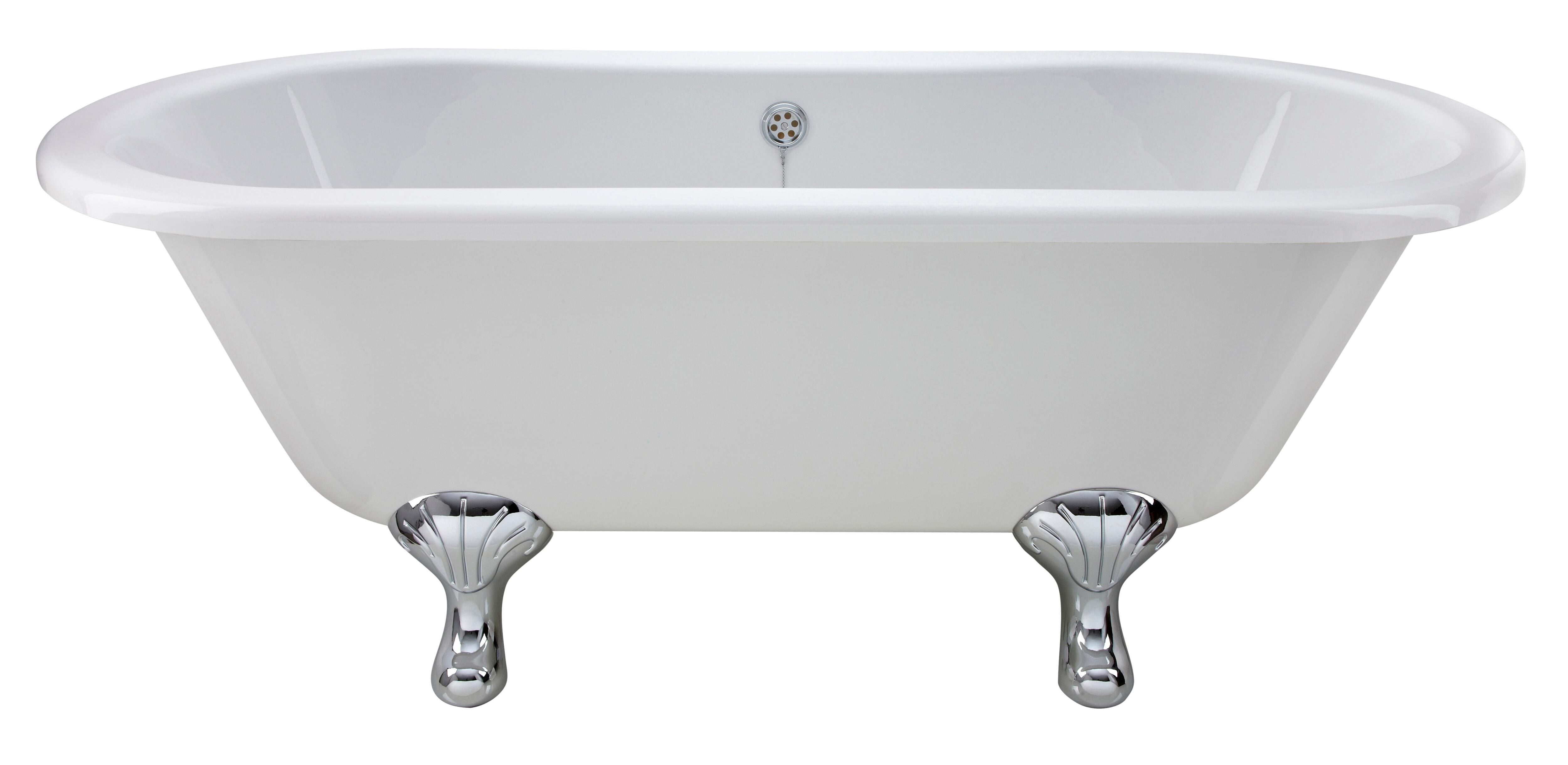 Rivano Double Ended Freestanding Bath - White
